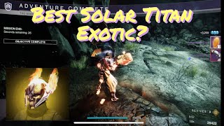 How To Get The Loreley Splendor Helm  Best Titan Exotic Armor Piece Solar 30 [upl. by Oicnecserc288]