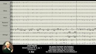 Haydn Digital Streichquartett Nr 6 opus 1  orchestriert [upl. by Rednav]