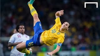 Zlatan Ibrahimovics famous 30yard bicycle kick vs England [upl. by Youlton529]