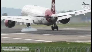 Crosswind landing example… [upl. by Yllop459]