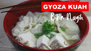 CARA MEMASAK GYOZA KUAH  COCOK BANGET UNTUK MUSIM HUJAN  ANGET GURIH NGENYANGIN COOKING TIME [upl. by Llyrad]