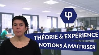 Théorie et expérience  notions à maîtriser  Philosophie  digiSchool [upl. by Sane]