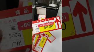 Custom Printed Writable Supermarket Price Tag Label Sticker Shelf Label by Single Tag Printer [upl. by Hseyaj]