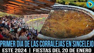 Primer día de las corralejas en Sincelejo de este 2024  Fiestas del 20 de enero [upl. by Aihseya]