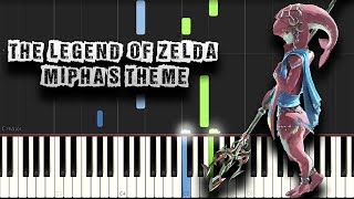 The Legend of Zelda  Miphas Theme  Piano Tutorial Synthesia Download MIDI [upl. by Ainahpets]