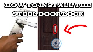 How to install Steel Door Lock [upl. by Savannah528]