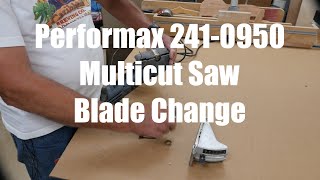 Performax 241 0950 Multicut Saw Blade Change [upl. by Selec134]