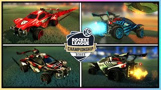 34 PRO OCTANE DESIGNS with all new ESPORTS DECALS 🔥  Rocket League [upl. by Jodi740]