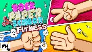 🔴Rock Paper Scissors Fitness Battle  PE At Home  PE Distance Learning [upl. by Hildegard]