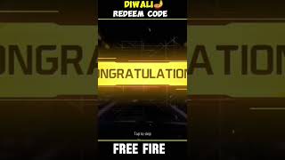 31 October dewali redeem code freefire 5milliongamer garenafreefire totalgaming freefiremax [upl. by Malissia]