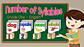 NUMBER OF SYLLABLES  Give the Number of Syllables of given words  Grade One English Cher Ey Bi Si [upl. by Nelo]