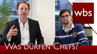 Was Chefs nicht dürfen  Kanzlei WBS mit dem Schlaumacher [upl. by Nevaj]