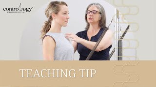 Standing Chest Expansion  Contrology® Teaching Tip [upl. by Winterbottom]