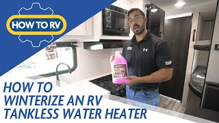 4 EZ STEPS to Winterize Tankless Water Heater  How To RV [upl. by Porter354]