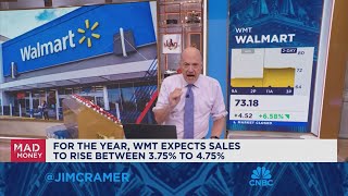 Jim Cramer digs into Walmart earnings [upl. by Beffrey]