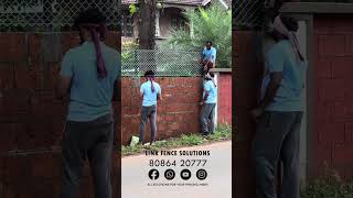 shortsvideo shorts home farming architecture tatawiron fencing chainlink keralafencing [upl. by Dnarb]