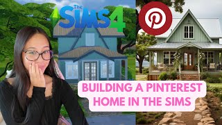 i built a pinterest home in the sims and its a starter  Newcrest Save [upl. by Amme249]