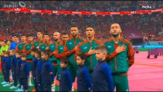 Moroccan Anthem vs France  النشيد الوطني المغربي ضد فرنسا  Hymne Maroc vs France [upl. by Aileahcim324]