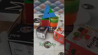 Unboxing magic springslinky amp Rubiks Cube🙀🙀🙀🤗🤗🤗।।shorts unboxing [upl. by Libove]