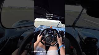 Koenigsegg Jesko Attack hits 200 MPH 🔥 koenigsegg hypercar race shorts ytshorts supercar [upl. by Akkim]