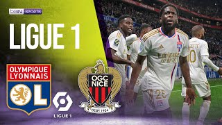 Lyon vs Nice  LIGUE 1 HIGHLIGHTS  021624  beIN SPORTS USA [upl. by Nielson]