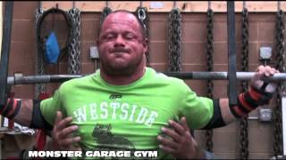 POWERLIFTING Training Footage from MONSTER GARAGE GYM [upl. by Rothenberg]