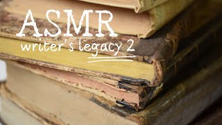 ASMR Library ▪️ Organizing Writers Personal Legacy 2 Paper amp Plastic Soundscape Work Session [upl. by Alcus]