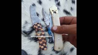 Pocket knives damascuschefknife damascussteel bbq knifelife edc reels fypシ゚viral yt shorts [upl. by Fawne]