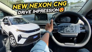 New Tata Nexon Drive Impression 2024  Nexon CNG Driver Review😍 [upl. by Nylitsirk]