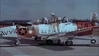 Primary flight training of naval commissioned officers in T34 training craft neaHD Stock Footage [upl. by Segalman969]