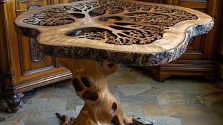 Rustic Art Coffee Table Design Ideas  Amazing DIY Woodworking Projects [upl. by Schonthal]