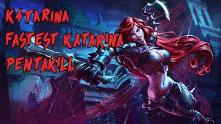 fastest 250 ping katarina pentakill RECORD  NA SERVER  K4tarina  Flyerbek [upl. by Fenwick872]