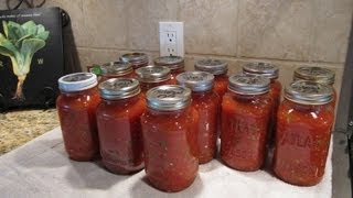 Spaghetti Sauce Canning the Easy Way [upl. by Siurad]