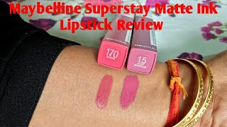 Maybelline Superstay Matte Ink Lipstick Review [upl. by Ardnuyek955]