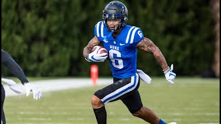 Duke WR Eli Pancol Highlights [upl. by Aihsekat]