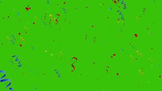 Confetti Green Screen  Green screen Video [upl. by Nuahsel]