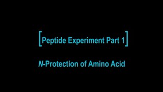 Dipeptide Experiment Part 1 NProtection of Amino Acid [upl. by Robbert918]