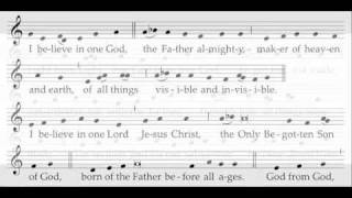 Credo I  ICEL Chant  New Translation of the Roman Missal [upl. by Dream]