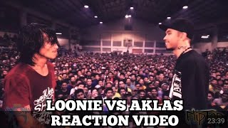 FlipTop  Loonie vs Aklas PRODUCER REACTION [upl. by Horan324]