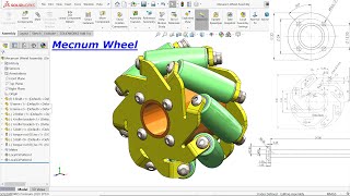 SolidWorks Tutorial Mecanum Wheel [upl. by Curtis]