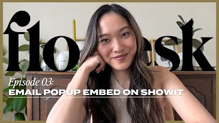 How to embed a Flodesk Newsletter Popup Form on your ShowIt website  Flodesk Tutorial [upl. by Leilah]