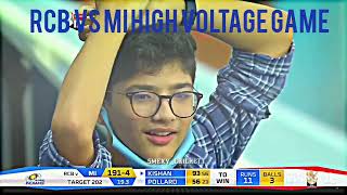 RCB VS MI High Voltage Game [upl. by Nanaek]