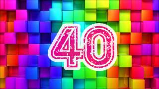 Colorful NUMBERS Countdown from 60 to 0 HD 60 second countdown [upl. by Hardman398]