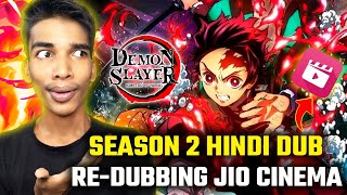 😍Demon Slayer Season 234 Hindi Dubbed Release Date On Jio Cinema Demon Slayer Hindi Redubbing [upl. by Beker]