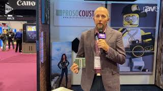 InfoComm 2023 Prosocoustic Demonstrates SONOpan EcoFriendly Soundproofing Material [upl. by Hirasuna]