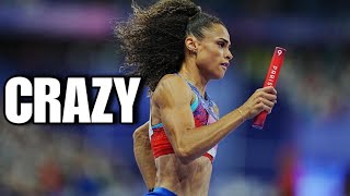 Sydney McLaughlin Runs A Blistering 477 Split To Break The American 4x400m Record [upl. by Kcirneh]