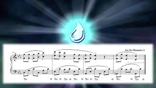 Skylanders Giants Water Elemental Area Piano Sheet Music [upl. by Oicinoid]