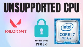 Valorant on unsupported CPU with TPM 20 and Secure Boot test [upl. by Gerdy]