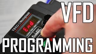 Lathe VFD 2 How to Program a VFD for a lathe TecoWestinghouse L510 [upl. by Darra]