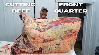 Cutting a BEEF  FRONT QUARTER [upl. by Atiuqel]